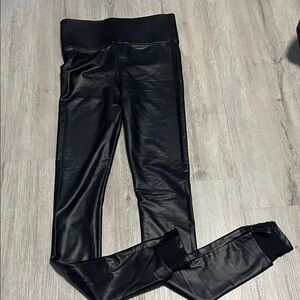 Forever 21 Black Faux Leather Pants